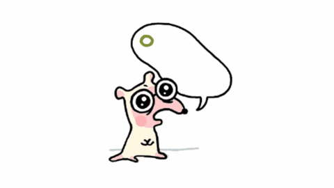 A small cartoon vampire-like character peeks upward on a white background.