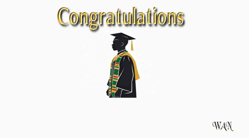 an illustration of a graduate with the words congratulations graduate below him