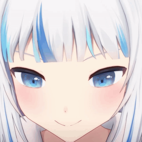 a close up of a anime girl 's face with her tongue out