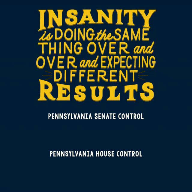 a poster for pennsylvania senate control and pennsylvania house control