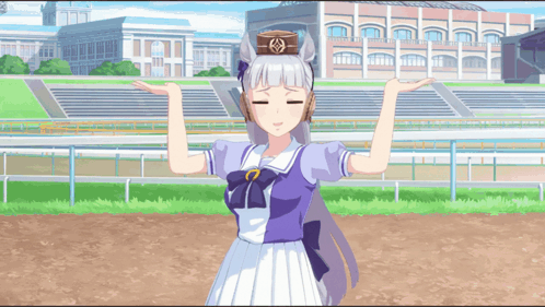a girl with a crown on her head is standing in a field