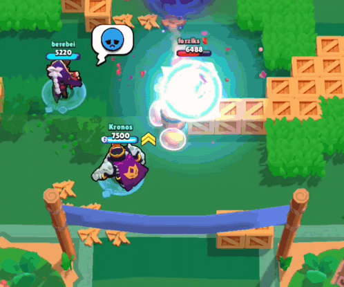 a screenshot of a video game where kronos is being attacked by berebel