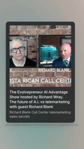 a richard blank podcast is being hosted by richard wray