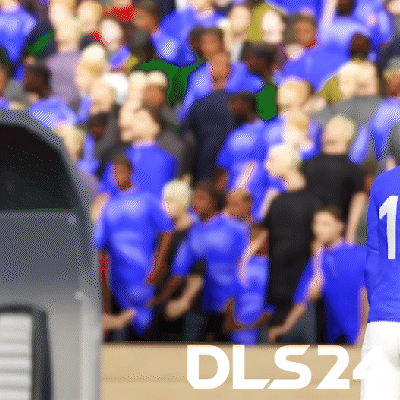 a blurry picture of a crowd with dls24 written in white letters
