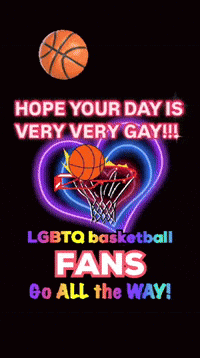a poster that says hope your day is very gay