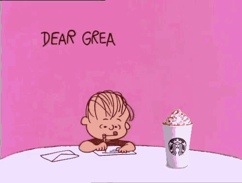 a cartoon says dear great pumpkin i am looking forward to you