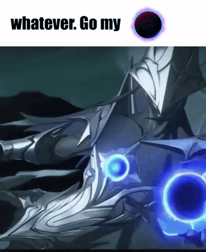 Zenless Zone Zero character image appears under “whatever. Go my” text.