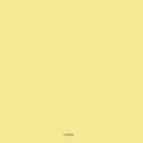 A plain pale-yellow square fills the frame.