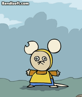 a cartoon of a mouse with the website bandisoft.com in the corner