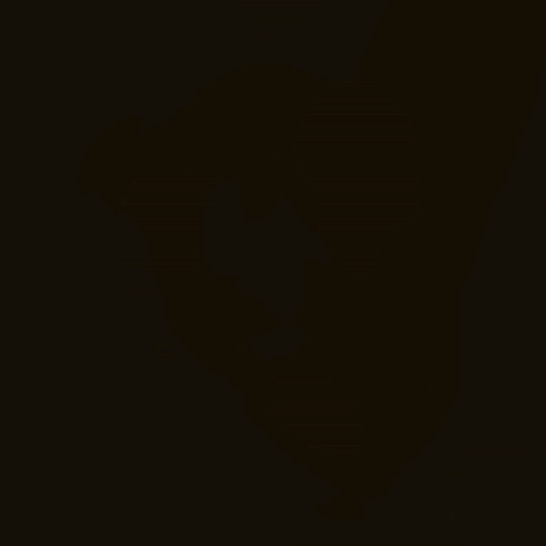 A dark nearly blank frame shows a faint spinning yellow emoji-like shape.