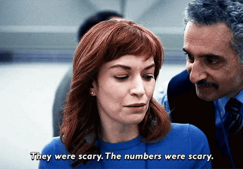 a woman in a blue sweater says they were scary