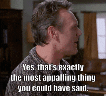 a man in a grey sweater says yes that 's exactly the most appealing thing you could have said