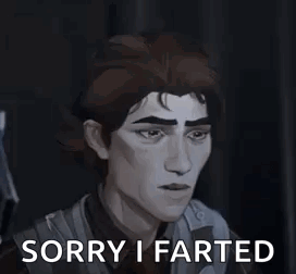 Viktor from Arcane looks down with the caption “SORRY I FARTED.”