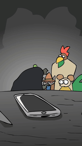 a cartoon of a rooster a mouse and a man with a sombrero
