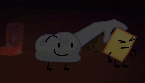 a cartoon character holding a piece of bread next to a box that says wheat