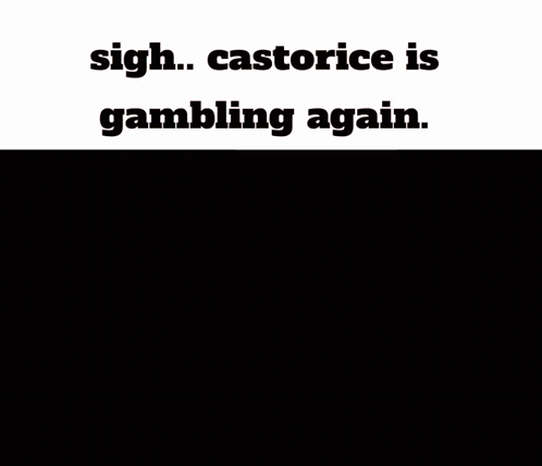 a colorful roulette wheel with the words sigh castorice is gambling again