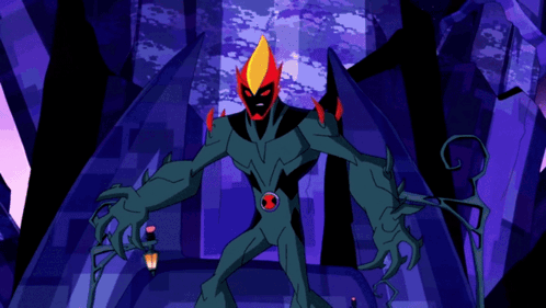 a cartoon character is holding a glowing object in his hands