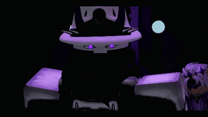 a computer generated image of a purple and white glowing object