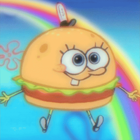 a blurry picture of spongebob with big eyes
