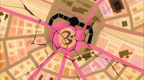 a map of a city with the number 3 on the center