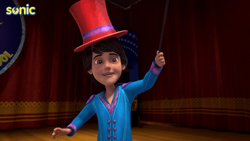 a cartoon of a boy in a top hat with the words happy teachers day on the bottom