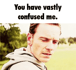 Magneto squints in disbelief beneath the caption “You have vastly confused me.”
