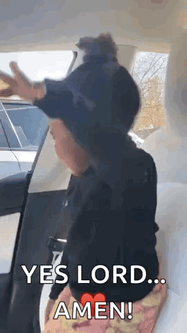 A person dances energetically with “YES LORD! AMEN!” text.