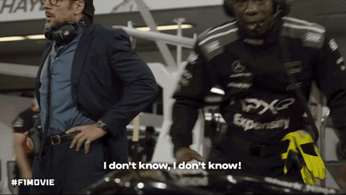 a man in a suit says i don 't know