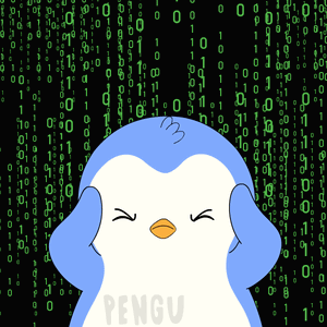 a cartoon penguin with the word pengu on it