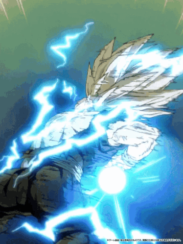 a drawing of a person being struck by lightning with chinese writing below it
