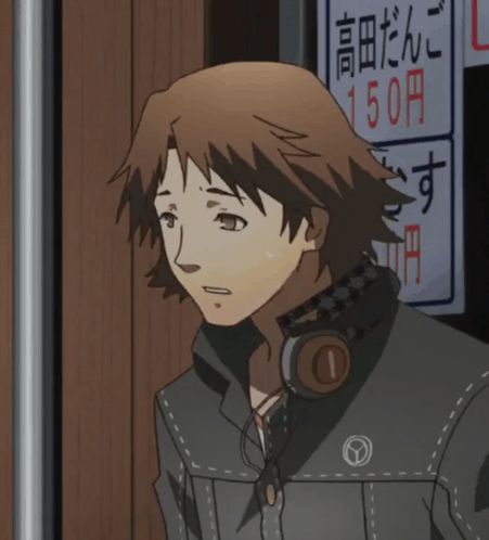 a man standing in front of a sign that says 150 yen