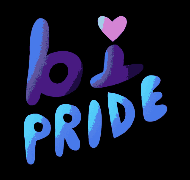 a blue and purple sign that says be pride