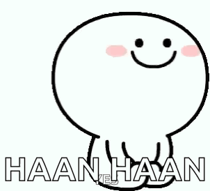 A round cartoon character smiles beneath “HAAN HAAN” text.
