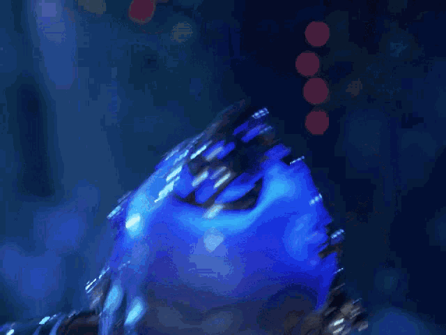 Mr. Freeze appears in blue ice-filled lighting from Batman & Robin.