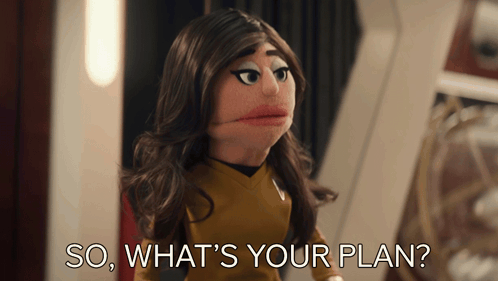 a puppet says " so what 's your plan "