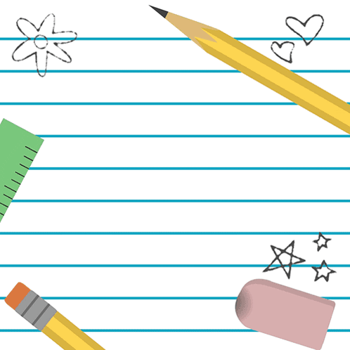a happy world teacher 's day card with pencils and erasers