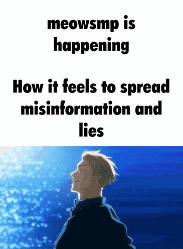 meowsmp is happening and how it feels to spread misinformation and lies