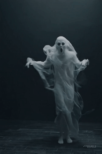 a picture of a ghost with a s on it