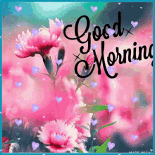 A floral pastel image carries stylized “Good Morning” lettering.