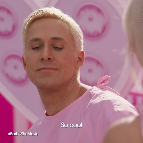Ken closes his eyes with a pleased smile beneath “So cool.”