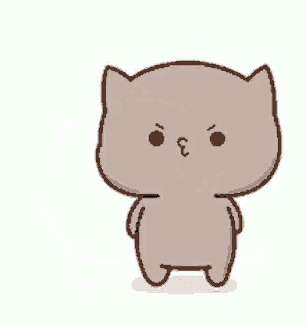 a cartoon drawing of a cat laying down with chinese writing