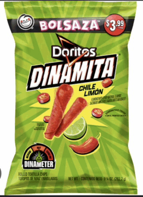 a bag of doritos dynamita chile limon