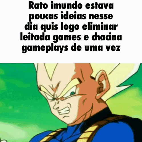a picture of a cartoon character with a caption that says rato imudo estava poucas ideias nesse dia quis logo
