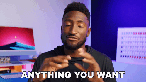 a man is saying anything you want with his hands