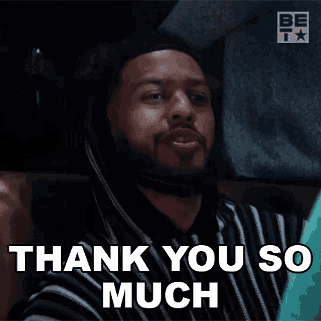 a man says " for your consideration " in a striped shirt
