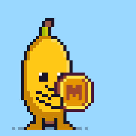 a pixel art illustration of a lemon holding a glass of beer with the words hold on behind it