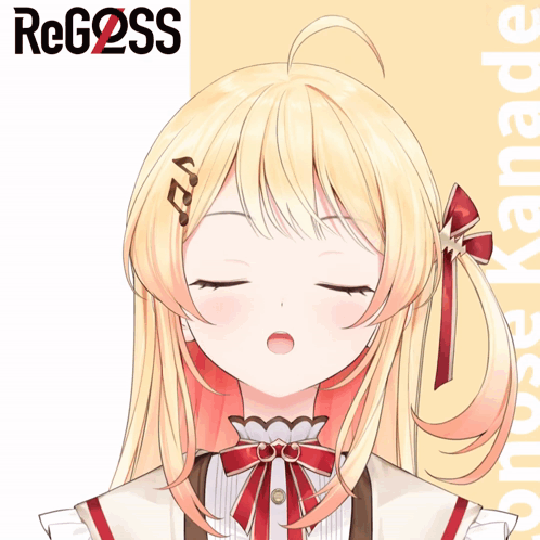 a picture of a girl with the word reg2ss in the background