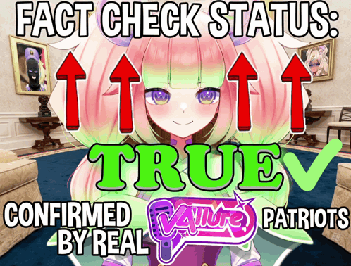 a poster that says " fact check status true " on it