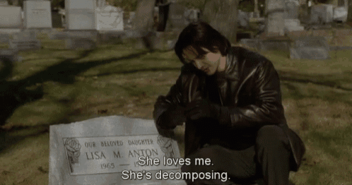 a man sits in front of a gravestone for his beloved daughter lisa m anion
