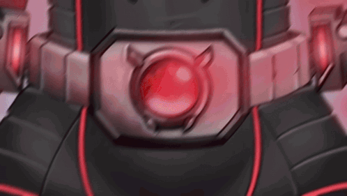 a girl with white hair and red eyes is wearing a red jacket